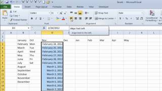 Excel Autofill  how to quickly enter Months Days Dates and Numbers without typing [upl. by Derfla]