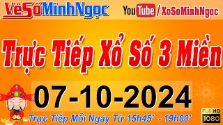 Xổ Số Minh Ngọc Trực Tiếp Xổ Số Ngày 07102024 KQXS Miền Nam XSMN Miền Trung XSMT Miền Bắc XSMB [upl. by Alekram767]