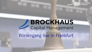 Börsengang der Brockhaus Capital Management AG [upl. by Gilliette]