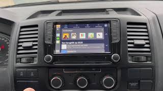 Car gps radio fitted for Volkswagen with car link and android wifi hotspot option dab [upl. by Audry]