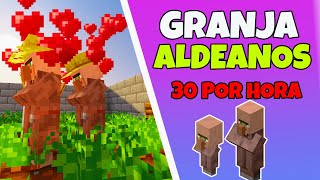 Cómo Hacer una Granja de ALDEANOS para Minecraft 121 Java🟢 [upl. by Fitzhugh]