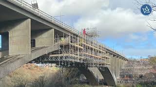 Innovative scaffolding solution for Taf Fechan Viaduct widening [upl. by Akkimat]