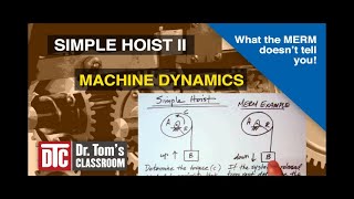 Simple Hoist II  Machine Dynamics What the MERM doesnt tell you [upl. by Odnumyer]