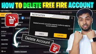 How To Delete Free Fire Account  Free Fire Id Delete Kaise Kare  How To Delete FF Account [upl. by Olaznog382]