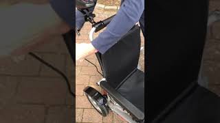 How to use the LITHTECH career assist pack on an electric folding wheelchair [upl. by Phene]