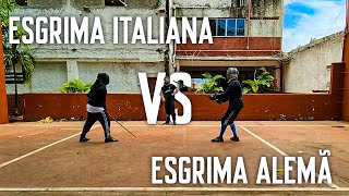 QUAL É A MELHOR ESGRIMA  Esgrima Italiana VS Esgrima Alemã [upl. by Polivy]