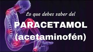 Lo que debes saber del Paracetamol acetaminofén [upl. by Hoes]