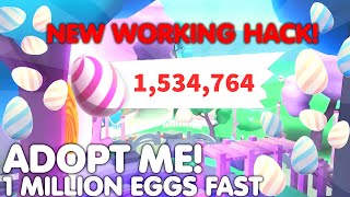 😱HOW TO GET 1 MILLION EGGS FAST🥚 WORKING NEW TRICK🐣NEW EASTER UPDATE ADOPT ME ROBLOX [upl. by Hesoj601]