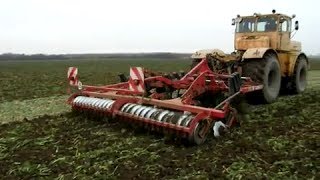 Powerful Kirovec K  701  Horsch Terrano cultivating [upl. by Suixela118]