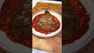 Crispy Eggplant schnitzel Parmigiana  with tomato sauce  easy vegan alternative [upl. by Stevens649]