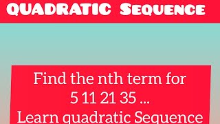 Quadratic Sequences IGCSE Maths 0580 Learn quadratic Sequences in 1 minutes igcsemath [upl. by Okiman839]