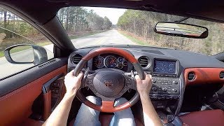 Nissan GTR Stock Exhaust Acceleration and POV [upl. by Yenduhc]