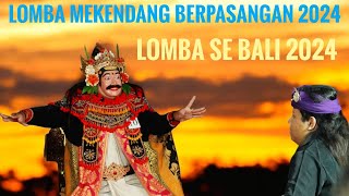 lomba mekendang berpasanganSe Bali 2024 di Pinda  Saba Blahbatuh  Bali [upl. by Lyrak332]