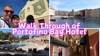 Universals Portofino Bay Hotel  Walk Around Aug 2024 [upl. by Letnwahs]