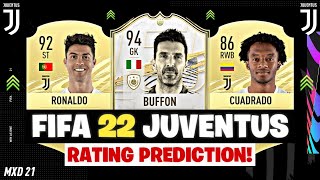 FIFA 22  JUVENTUS PLAYER RATINGS PREDICTIONS FT RONALDO BUFFON FIFA 22 RATINGS [upl. by Lakym]