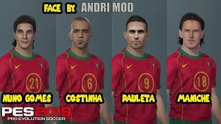 PES 2019 UPDATE CLASSIC PORTUGAL  NUNO GOMES MANICHE PAULETA COSTINHA [upl. by Kial]