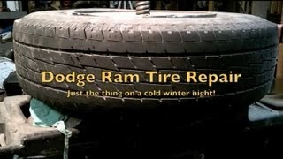 Vintage Coats Tire ChangerDodge Ram Tire Repair [upl. by Guyer]