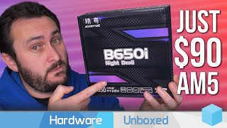 JGINYUE B650i Night Devil Review Cheap B650 MiniITX Motherboard [upl. by Adyan]