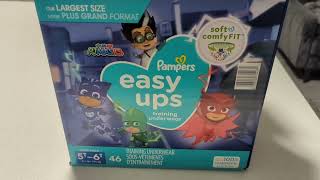 Pampers Easy Ups New PJ Masks Designs 5T6T [upl. by Malory130]