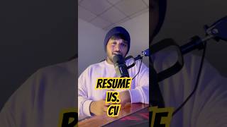 Difference between resume and cv jobvacancy itjobs cv resume jobsearch freecv cvmaker [upl. by Hadik98]