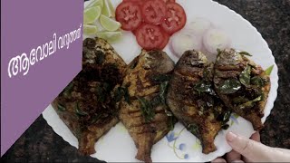 Avoli Fish Fry Recipe in Malayalam Nadan Meen Varuthathu Avoli Varuthathu  Avoli Fry kerala style [upl. by Anirt913]