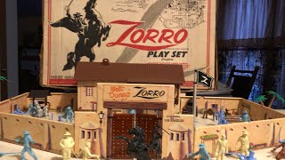 Marx No 3754 Series 1000 Walt Disney’s Zorro Playset from 1958 [upl. by Shirleen144]