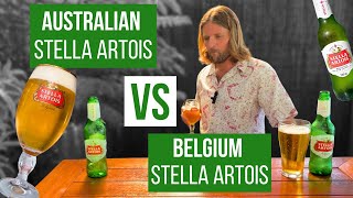 Is Australian Stella As Good As Belgium Stella Stella Artois Beer Review [upl. by Bennie]