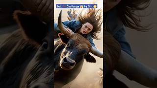 Bull 🐂 Challenge by girl shortstrendingshortsfeedytshortsshortvideo short tiktok viralvideos [upl. by Daryle]