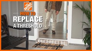 How to Replace a Threshold 🚪  The Home Depot [upl. by Alleoj472]