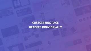 85 Customizing page headers individually PRO [upl. by Sessler]