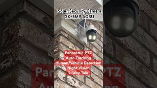 AOSU Solar Security Camera 3K5MP Panoramic PTZ Auto Tracking HumanVehicle Detection Night Vision [upl. by Kera]