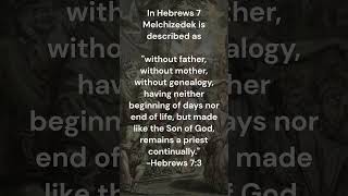 Who Is Melchizedek In The Bible [upl. by Jacobba]