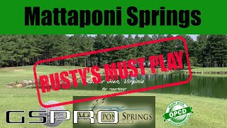 GSPro Course Favourite Mattaponi Springs [upl. by Legir176]