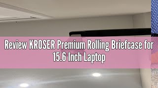 Review KROSER Premium Rolling Briefcase for 156 Inch Laptops  WaterRepellent Overnight Computer B [upl. by Hahseram]