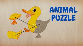 Animals Puzzle for Kids  Abuzz nocommentary [upl. by Edik]