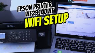 How To Do Setup and Connect Epson Printer To WIFI and Computer and Print Test Page [upl. by Secilu864]