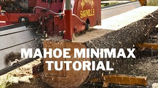 Mahoe Minimax Quick Tutorial  Milling Huge Pine Beams [upl. by Aidua276]