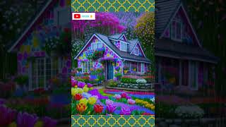 Samson Beautiful Houses Flowers lightning ⚡ And Rain 🌧️🌦️👏 [upl. by Mun]