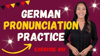 Try to Pronounce These Words in German  Exercise 51 [upl. by Yrocal]