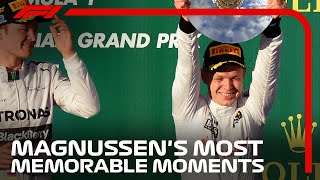 Kevin Magnussens Most Memorable Moments In F1 [upl. by Baggott609]