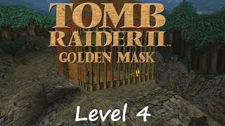 Tomb Raider 2 Golden Mask Walkthrough  Level 4 Kingdom  The End Credits [upl. by Dellora]