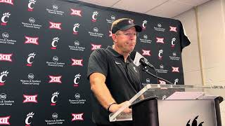 Bearcats HC Scott Satterfield Postgame Towson Presser [upl. by Russian611]