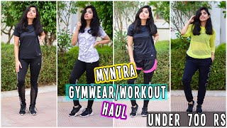 Myntra SUPER Affordable GymDance Wear Haul Under 700 Rs  What I Eat in a Day [upl. by Eelaras]