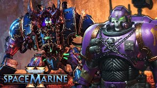 Space Marine 2  INSANE Helbrute Boss Fight amp Thousand Sons Hordes  Vanguard Melta NEW Gameplay 40k [upl. by Alejo761]