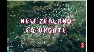 New Zealand EQ swarm update from Geonet West Coast earthquake update Saturday night 3182023 [upl. by Jorrie]