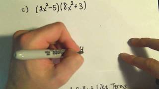 Polynomials Adding Subtracting Multiplying and Simplifying  Example 3 [upl. by Sutherland838]