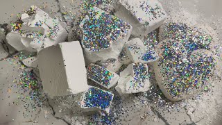 All White Gym Chalk Crush  ASMR [upl. by Ennovyhs]