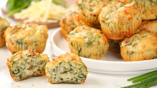 Bacon Cheddar Breakfast Muffins  Easy Make Ahead Breakfast Recipe [upl. by Lash]