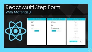 Multi Step Form With React amp Material UI [upl. by Sioled]