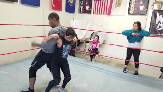 Beginners pro wrestling fundamentals in a spot [upl. by Kerred801]